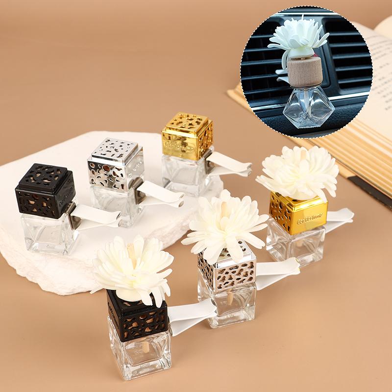 1 Stück Autozubehör Auto Duft Leere Glasflasche Clip Auto Lufterfrischer Flasche Parfüm Clip Lüftungsauslass Aromatherapie