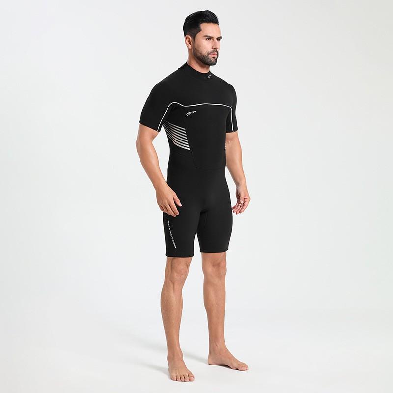3mm Full Bodysuit Wetsuit Men Women - Warm Short Sleeve Dive Suit Snorkeling Surfing Swimming