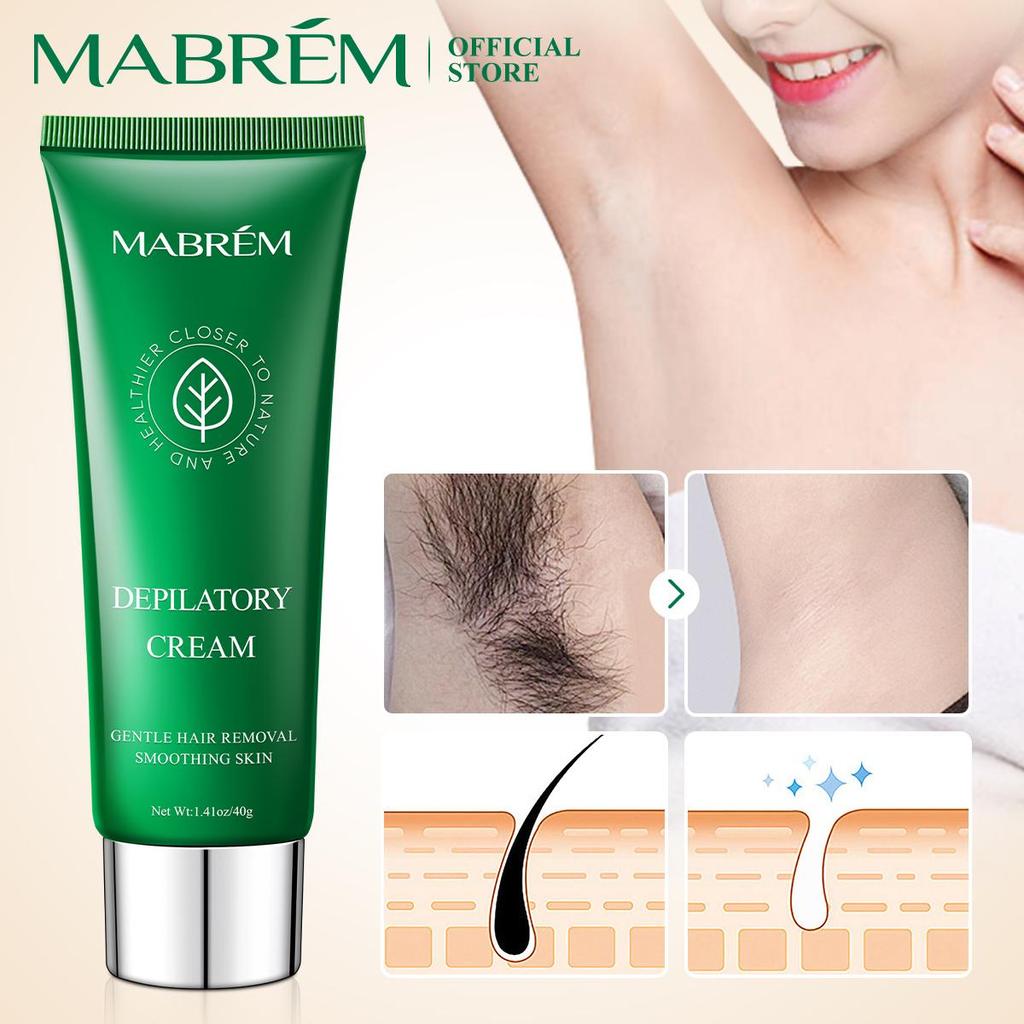 MABREM Hair Removal Cream - Painless & Smooth Skin 40g