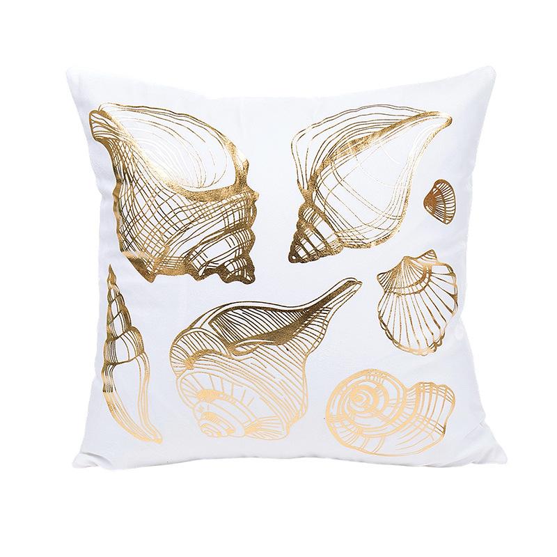 New Summer Hot Stamping Pillowcase Soft and Comfortable Sofa Decoration Home Fashion Pillowcase