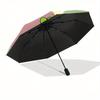 Disney Goofy,Disney,Cartoon Fashion Manual Folding Umbrella - Reinforced Eight Ribs, Automatic Opening and Closing, Lightweight, Ssuitable F