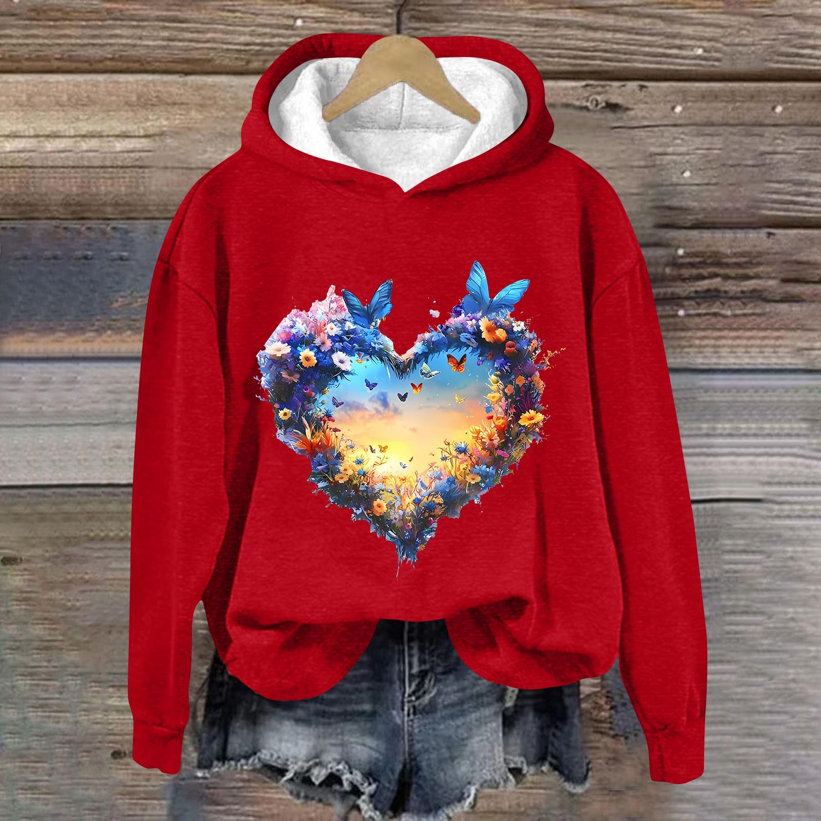 

Женские толстовки с длинным рукавом с принтом, толстовки, одежда для девочек-подростков, повседневные пуловеры, модные повседневные универсальные повседневные толстовки, топ XL белый