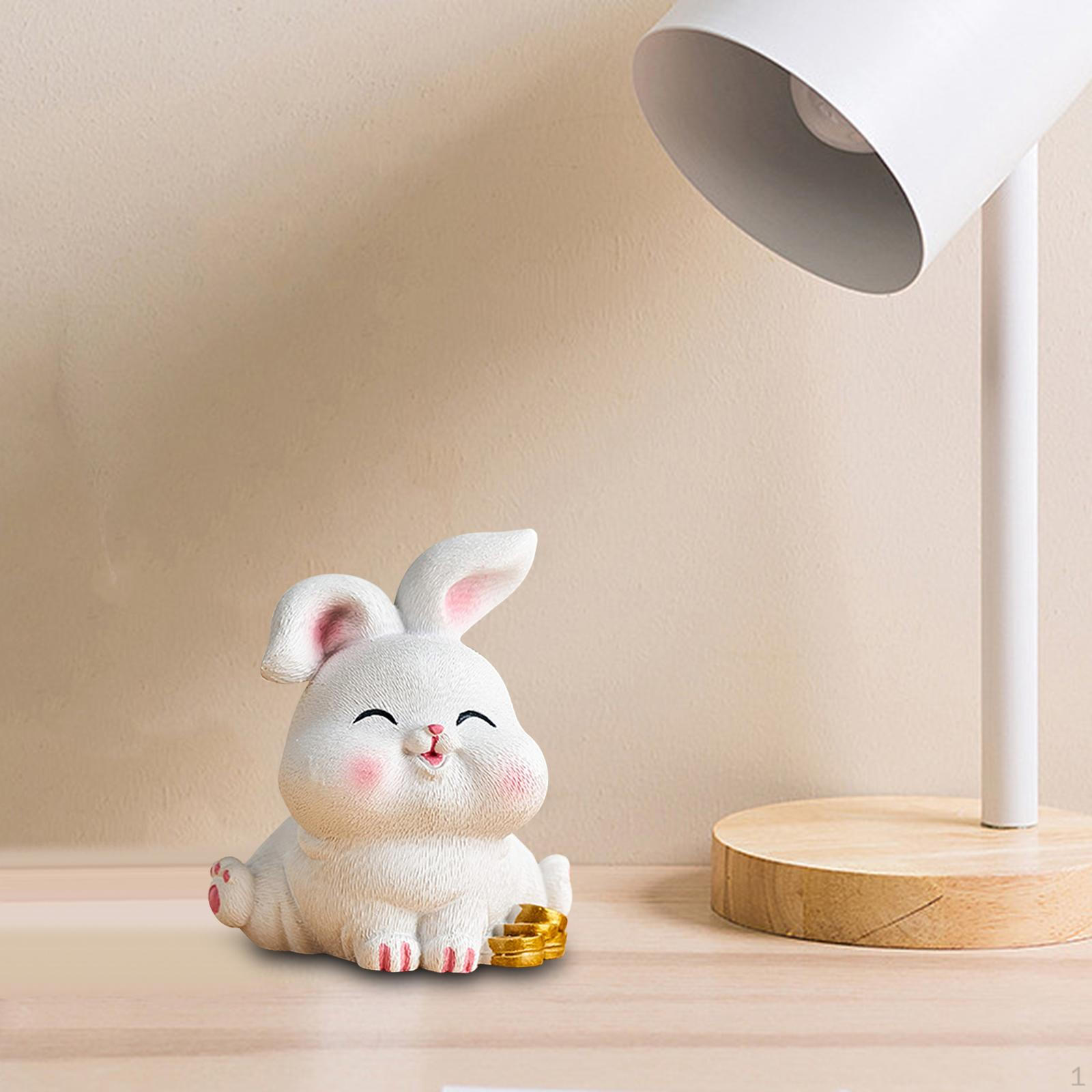 

Китайский Год Кролика Статуя Миниатюрная Поделка Настольное Украшение Для Спальни Стол Декор StyleD