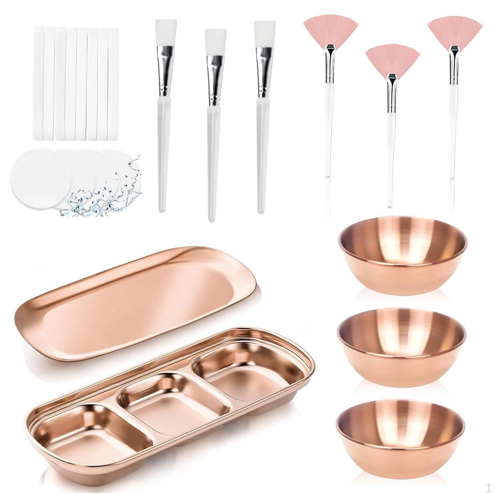 

23 Mixing Bowls , Small Serving Tray, Portable Professional Beauty Tool for рожевий колір золота