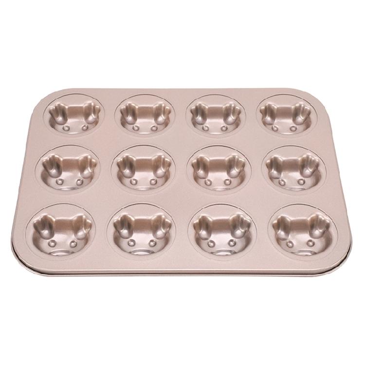 

Carbon Steel Material Muffin Pan Baking Moulds Cake Pan for Kitchen Oven Baking 1