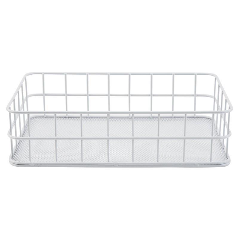 

Nordic Wrought Iron Desktop Storage Basket - Home Organizer