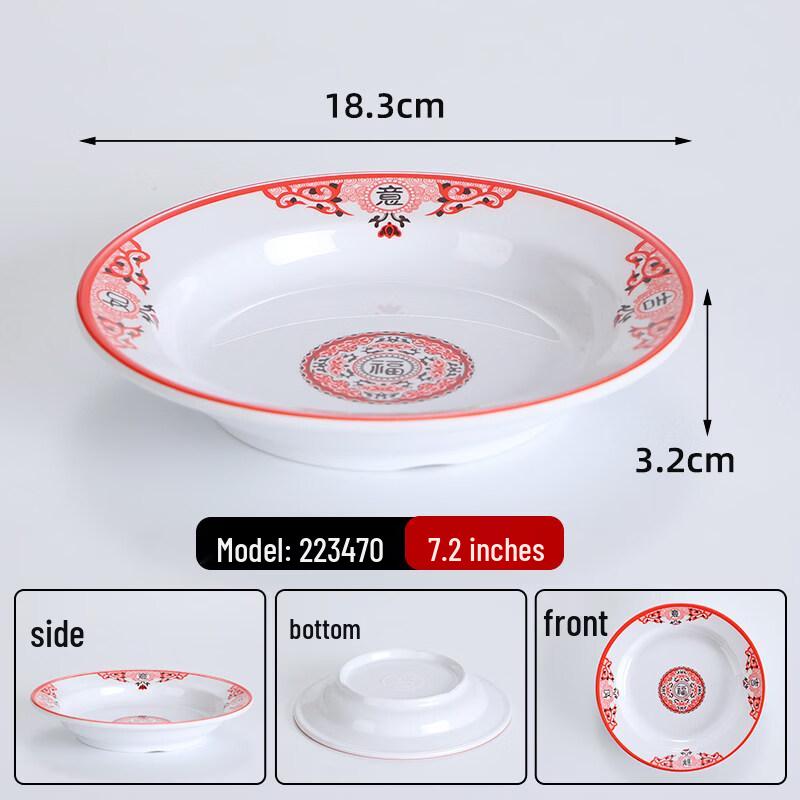 Commercial Melamine Hot Pot & Buffet Serving Plates