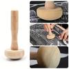 1Pc Wooden Mushroom Roller Paper Printing Ink Rubbing Use Art Craft Printing Tool