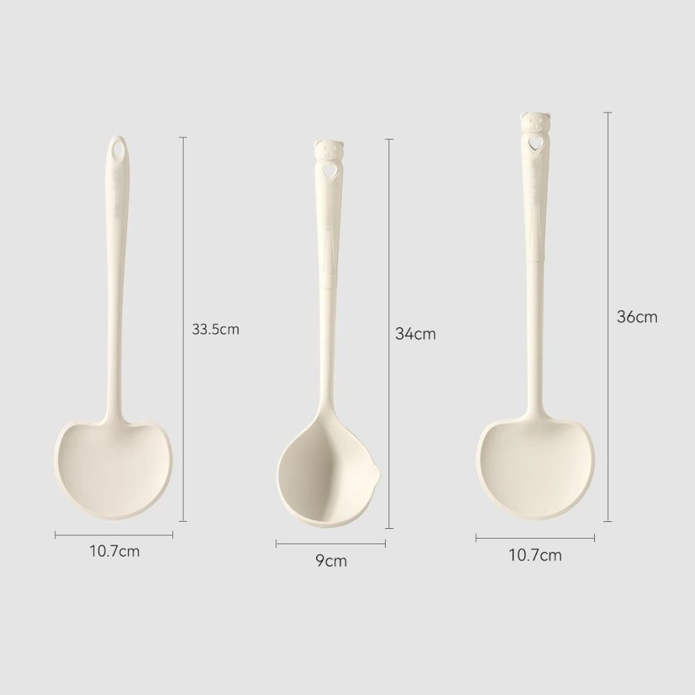 Silicone Mushroom Spatula Non Stick Kitchen Gadgets Shovel Soup Spoon Ladle Heat Resistant Kitchen Cooking Utensils Household