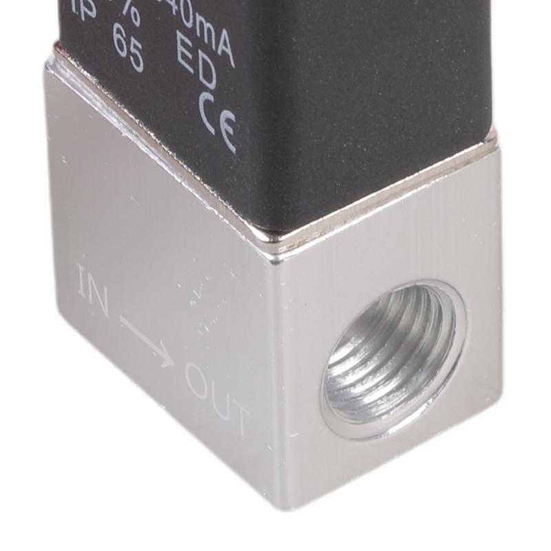 1/4" pro DC 12V 2cestný normálně zavřený pneumatický hliníkový elektrický solenoidový vzduchový f