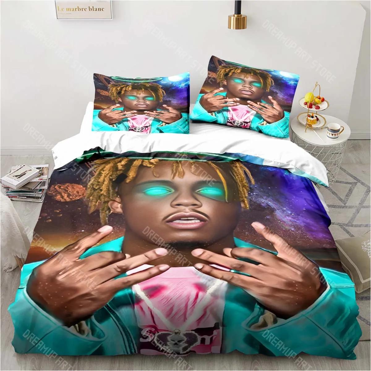 

3D Rapper Juice Wrld 999 Bedding Set comforter bedding sets Pillowcase Quilt Cover Children s Room Bedding Set Luxury Birthday US Twin 173x218cm