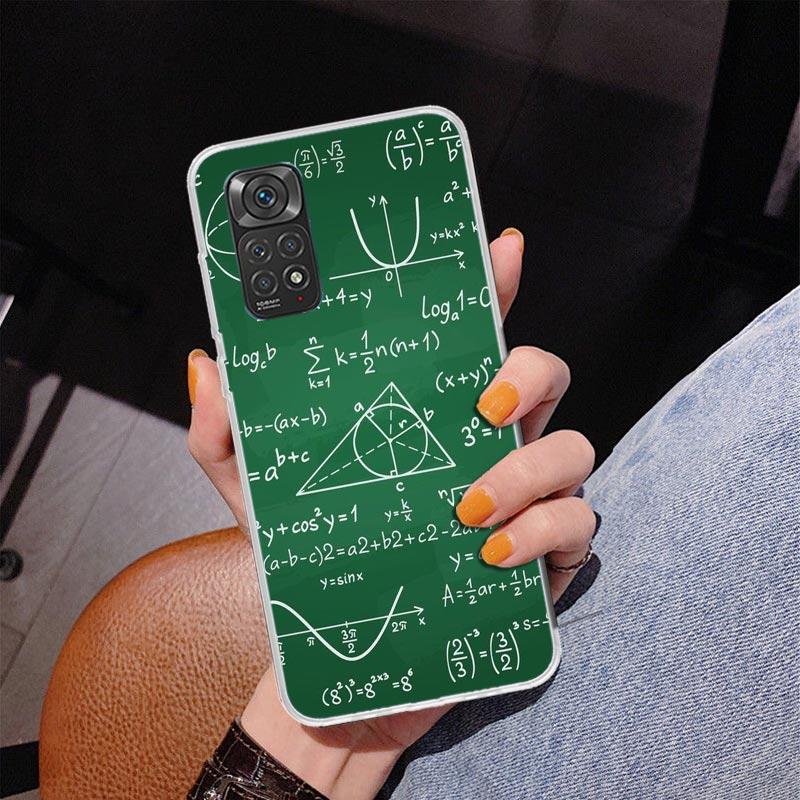 Physics Chemical Mathematics Phone Case For Xiaomi Redmi Note 15 14 13 12S 12 11 Pro Plus 14S 11S 11E 10 10S 11T 5G Personalized