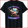 Funny Vintage Opossum It Is I Your Fairy Godpossum Black T-Shirt S-5XL