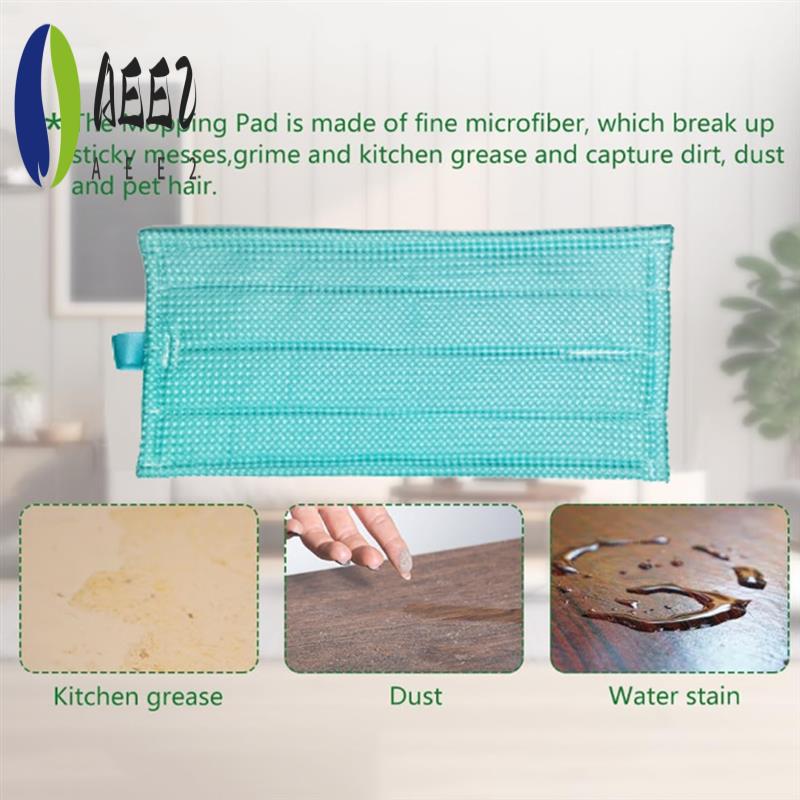 

AEE2-6PCS Mop Pads For Vorwerk Kobold SP600 Vacuum Cleaner Parts Replacement Washable Steam Mop Cloths