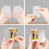 5pcs DIY Card Display Frame Transparent Refrigerator Magnet Picture Frame  Home Decor