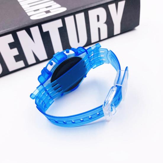 Montre Digitale Choc Lecture Cadran Rond Résistante Facile Anti-décoloration Montre-bracelet Précise pour Enfants