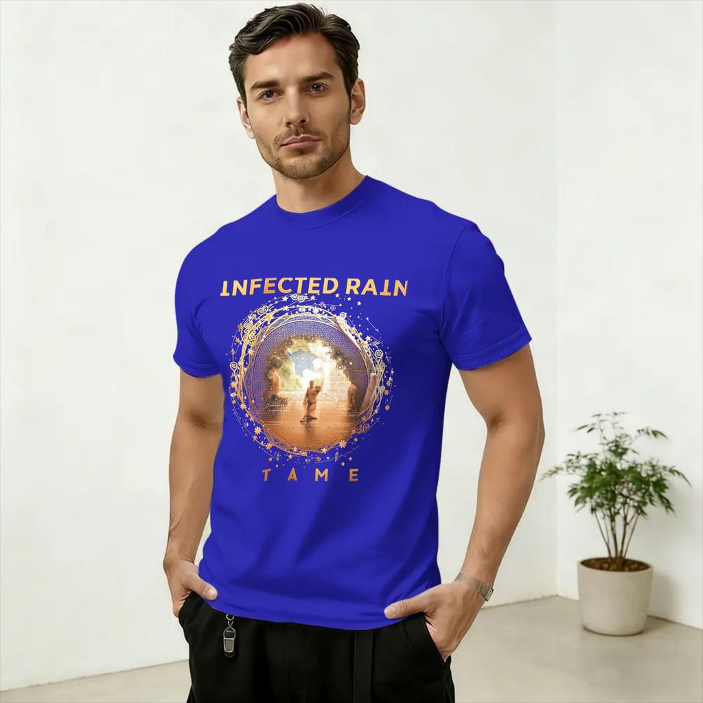 Unisexs Band Infected Rain T Shirts Pure Cotton Tops Funny Short Sleeve Crewneck Tees Gift Idea TShirt
