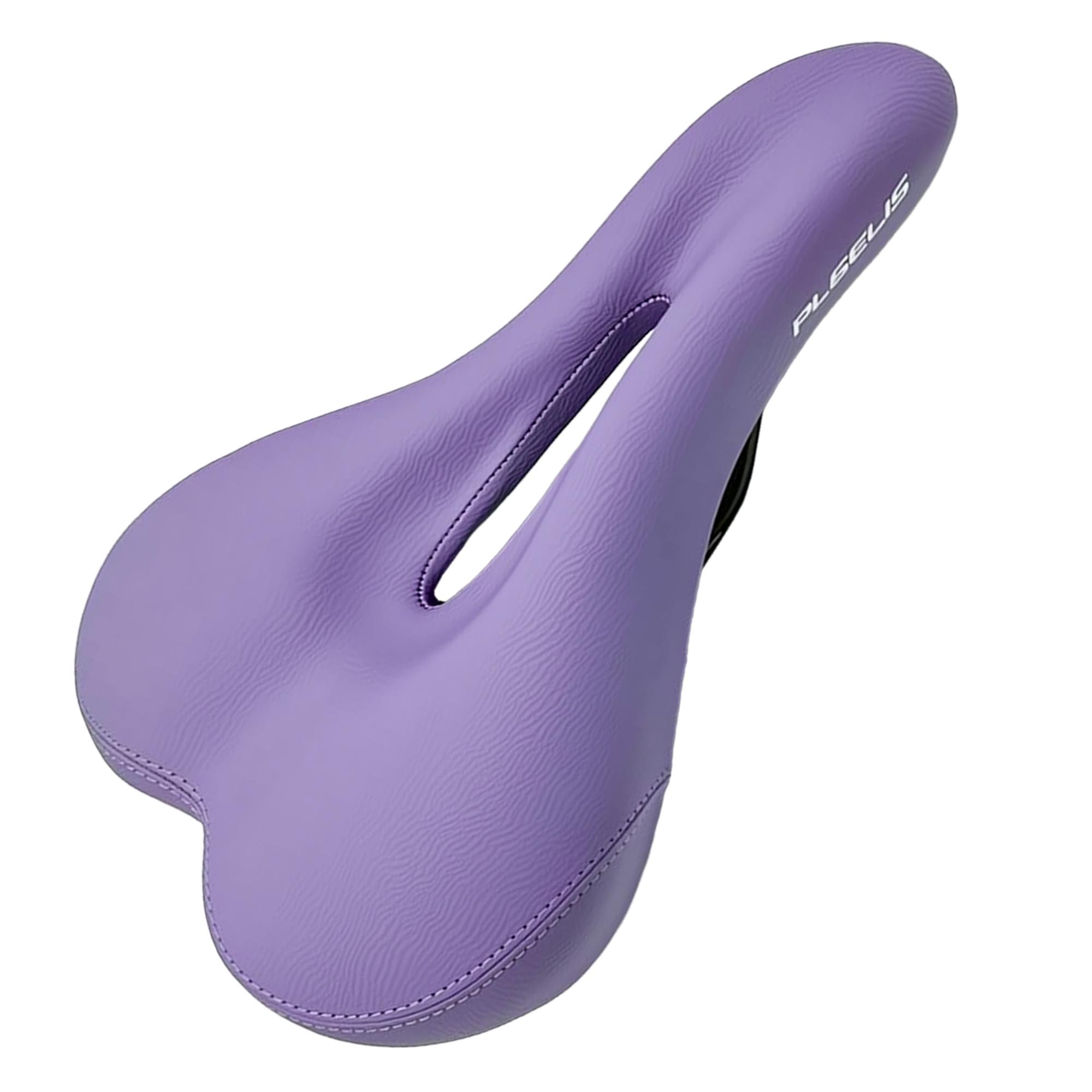 PLSELIS 390g Fahrradsattel, PU-Leder, Schwammfüllung, Ultraleicht und Langlebig. PVC blau