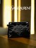YSL Women's Makeup Bag, Women's Logo Cosmetic Storage Bag - Black Everyday Essential Organizer Bag