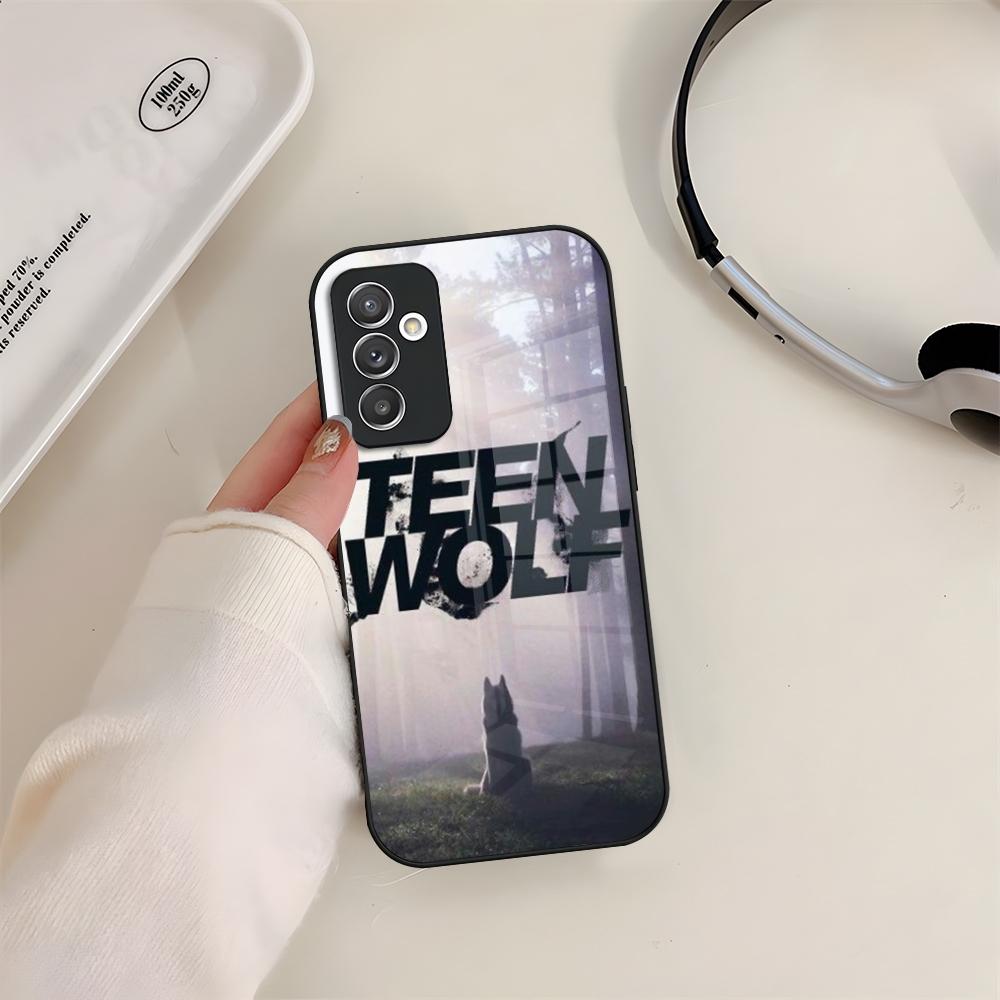 Teen Wolf Phone Case Glass For Samsung S24 S23 S20 S25 S21 S22 Ultra Fe Plus A05 A06 A16 A26 A36 A56 Coque