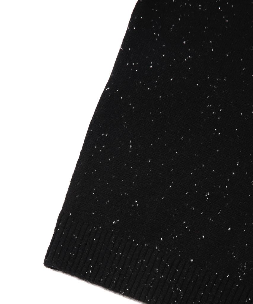 IL CORSO Merino Wool Neff Round Neck Knit Black
