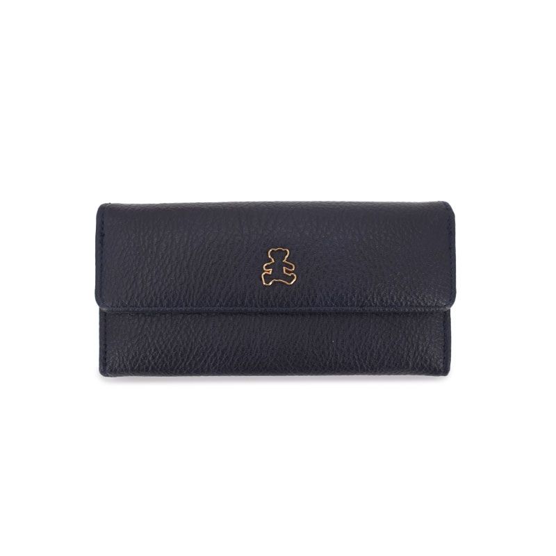 Porte feuille texturé à rabat Mixte LULU CASTAGNETTE