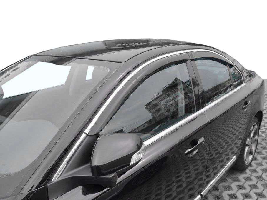 

Ветровики с хром молдингом (4 шт, HIC) для Volvo S80 2006- гг