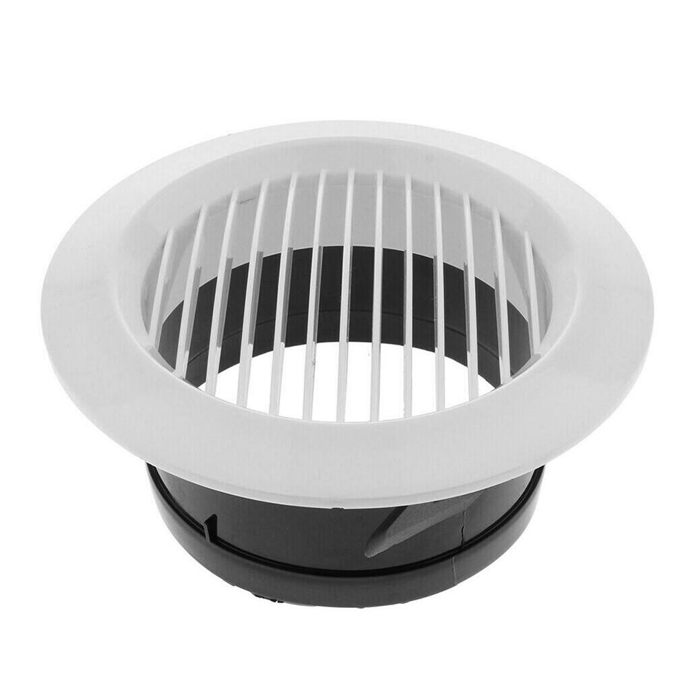 Bathroom Office Air Vent Circular Vent ABS Wall Mounting 75/100/125/150/200mm Ceiling Mounting Compact For Bathroom