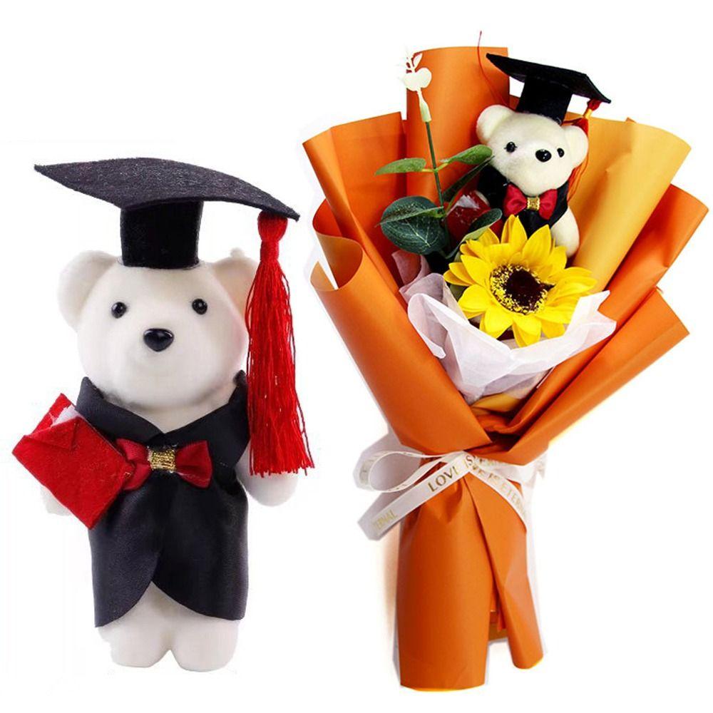 Graduation Ceremony Bachelor Bear Plush Toy Graduation Season Doctor Cap Bear Toy Kids