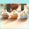 Cute Steamed Bun Mini Plushie Keychain Super Soft Pp Cotton Gift For Kids Teens