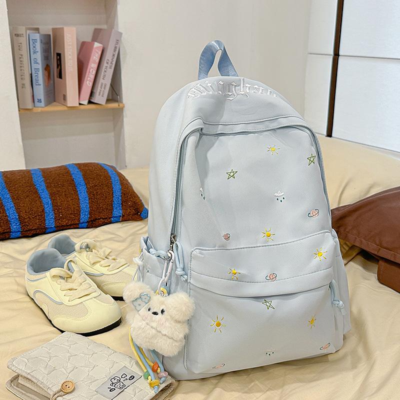 Schoolbag1011 Summer School Bag Female Junior High School Student Niche ins Large Capacity Backpack Japanese Travel College Student Backpack