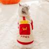 Cute French Fries Autumn Anti-hair Loss Hairless Cat Kitten Warm Two-legged Clothes Puppy Dog Clothing Pet Clothes