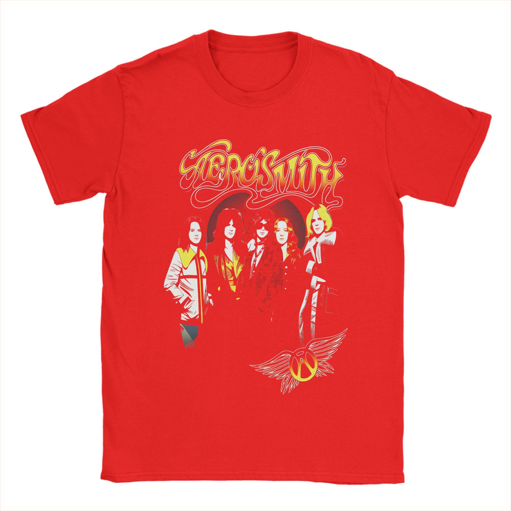 

Aerosmith Tour Cotton TShirt For Mens Summer Y2K Casual TShirts ONeck Hippie Tee Shirt Plus Size Print Tops S