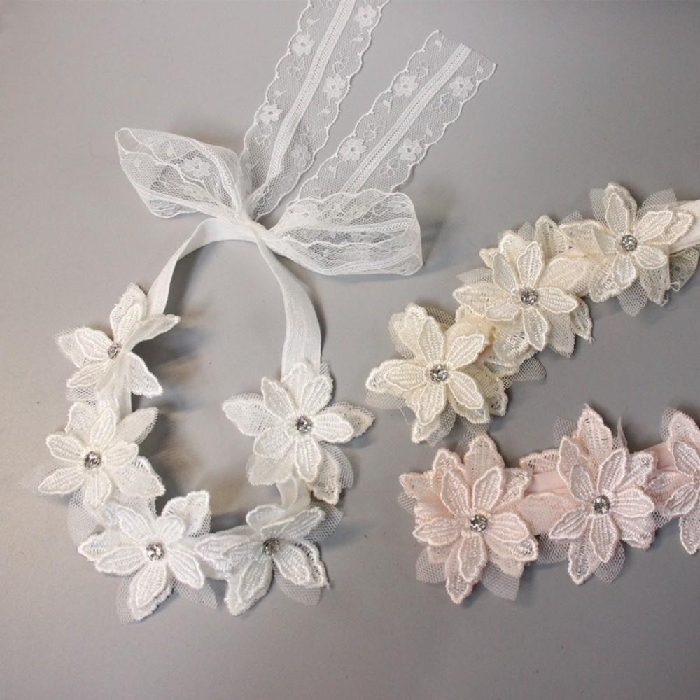 Schleifenform Baby-Stirnband Blumenmuster Kinder-Stirnbänder Niedliche Kleinkind-Haarbänder Baby-Haaraccessoires
