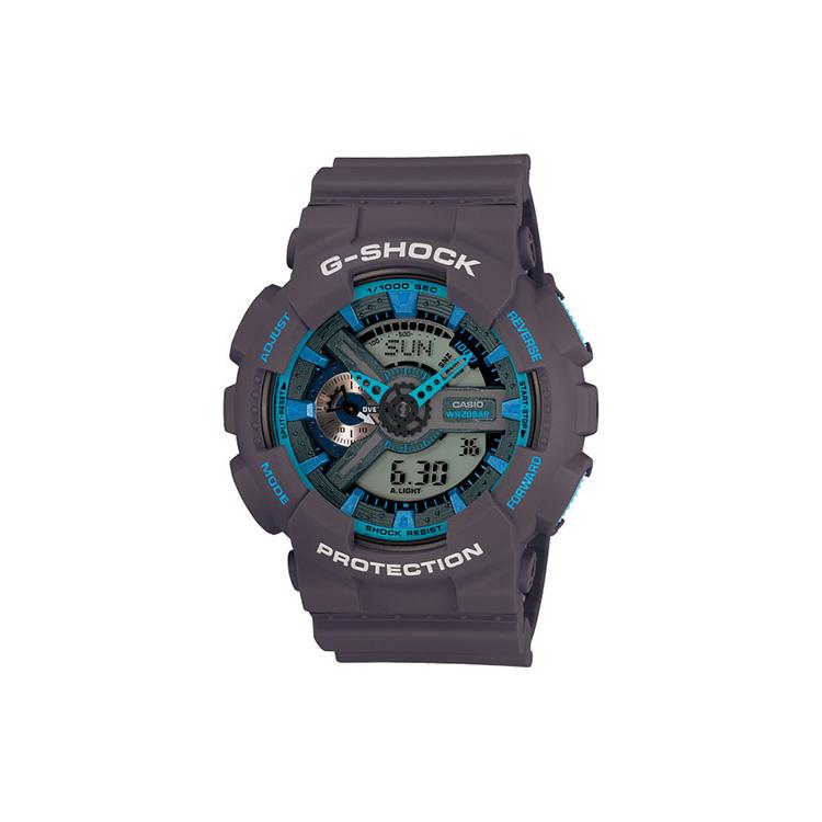 CASIO / G SHOCK Quartz Movement Watch Men s Watches Coffee Watch Dial GA-110TS-8A2 Cement Gray Strap
