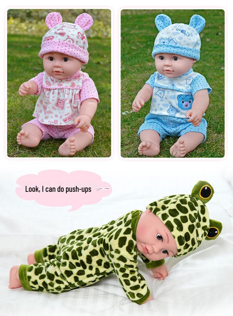 Sound-Activated Silicone Reborn Baby Doll - Soft, Smart Early Education Toy for Girls