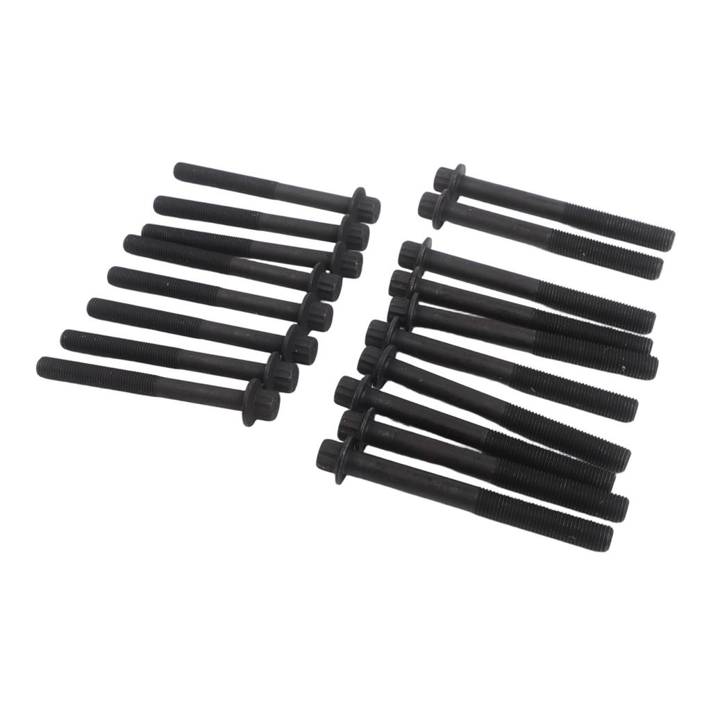 Cylinder Head Bolt Kit 18PCS Fits For Ford For Ranger For Mazda B2500 2.5TD Direct Replacement Heat Treated Bolts