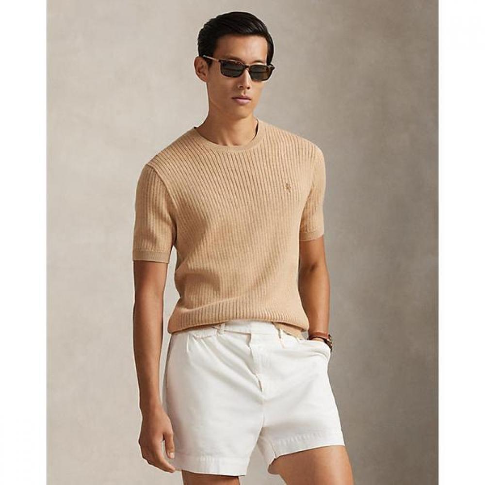 Polo Ralph Lauren Men S Rib Knit Cotton Short Sleeve Sweater mnpoSwe1n820141200 M