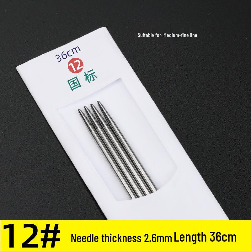 Three Swallow Stainless Steel Knitting Needles Set for Handmade Scarves and Sweaters