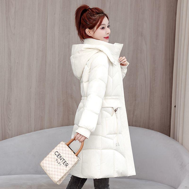 Thick Warm Winter Women Long Cotton Coat Slim Fit Fashion Padded Jacket Outfit