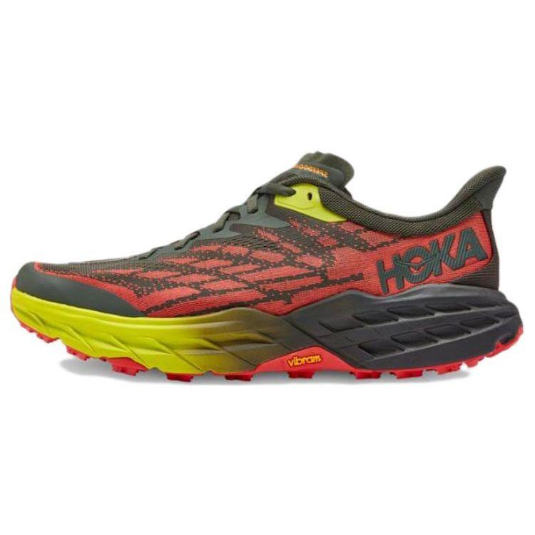 HOKA Speedgoat 5 Thymian Fiesta Herren Sneaker Rot 1123157-TFST