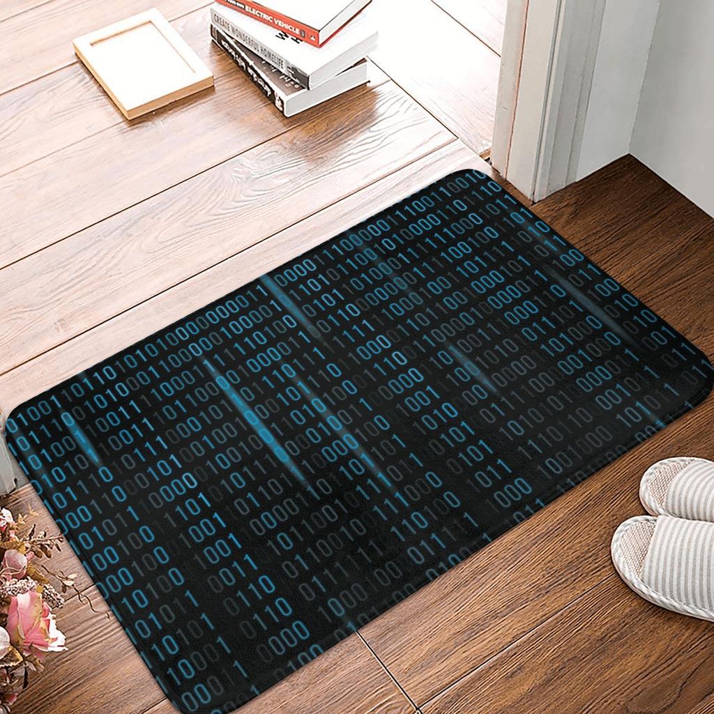 Coding Programmer Nerd Geek Doormat Mat Anti-Slip Science Hacker Computer Code Kitchen Bath Living Room Rug Carpet 40*60cm