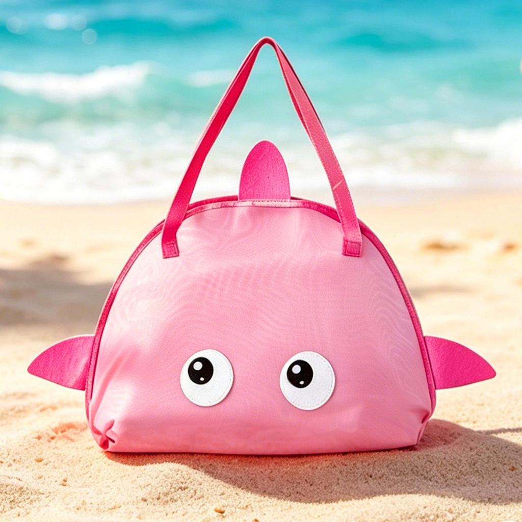 Mesh Beach Bag Large Capacity Beach Tote Pocket For Family Pool Bag For Toys Vacation Travel Beach Must Haves Toys Bags