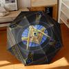 1pc Illuminati All-Seeing Eye Umbrella Portable Folding Umbrella Iron Frame Hole Bone Structure Outdoor Home Umbrella