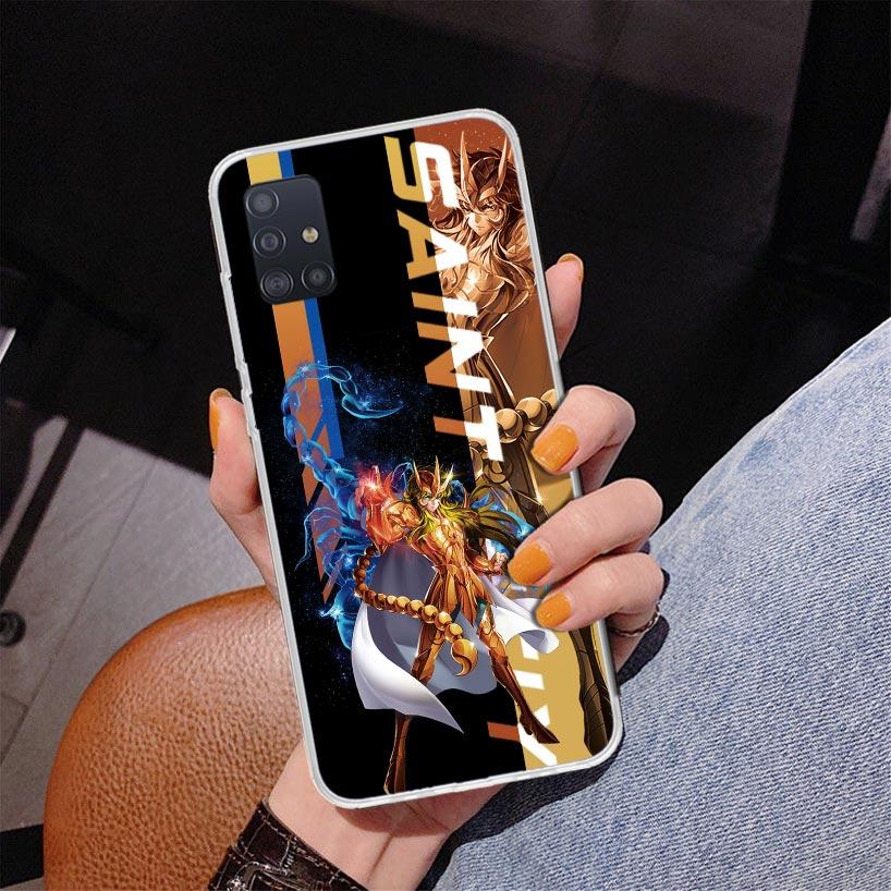 Anime Saint-Seiya Phone Case For Samsung Galaxy A52 A32 A22 A12 A51 A31 A50S A30S A20S A10S Note 20 Ultra 10 Plus S10 A72 A71 Ga