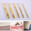 Large Transparent Yellow Crystal Crochet Hooks Weave Sewing Tools Embroidery Needles Big DIY Knitting Needles 12/15/18/20/25mm
