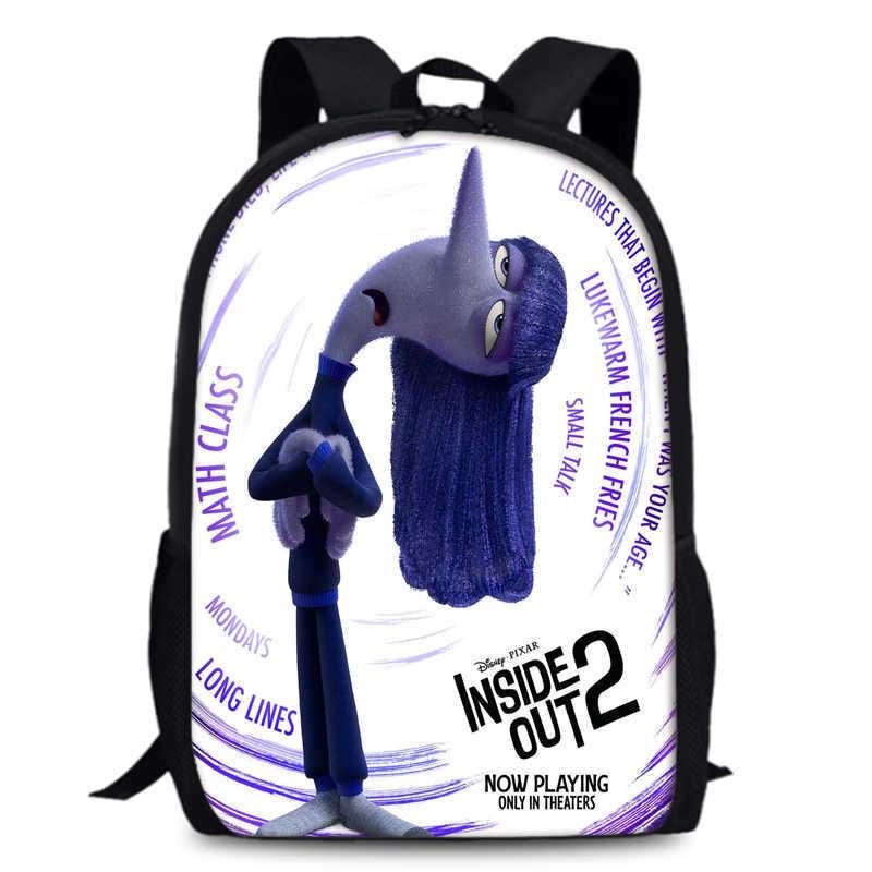 Spacious Inside Out 2 Backpack Durable Oxford Fabric 15 Inch School Bag Unisex