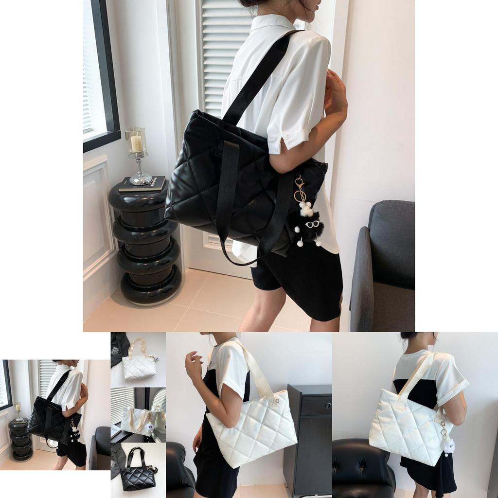 Fashionable Pu Tote Bag For Women Trendy Street Style Large Casual Handbag
