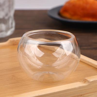 50 ml Doppelwandige Glastasse Transparent Handgefertigt Hitzebeständig Bier Tee Getränk Kungfu Teetasse Mini Whiskyglas Espressotassen