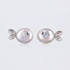 Ocean World Clownfish & Pearl Necklace - Kissing Goldfish Pendant On Colorfast Collarbone Chain